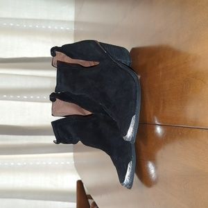 Jeffrey Campbell Cromwell Suede Booties, 9, Black